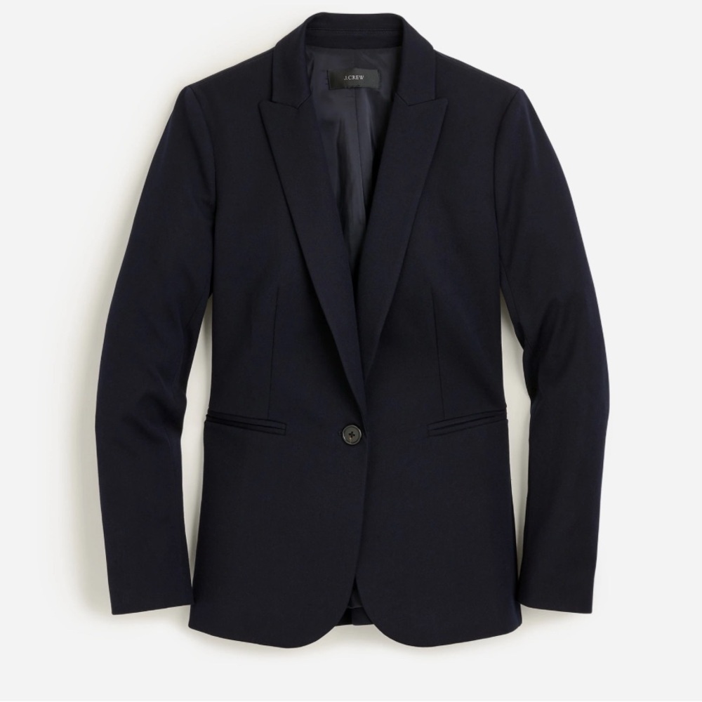 J.CREW Petite Parke blazer in bi-stretch linen cotton blend SIZE 00 - Picture 2 of 12